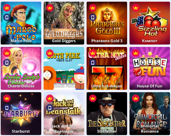 Бонусы на популярных азартных игровых видеослотах на игровом портале Слотс-Док
