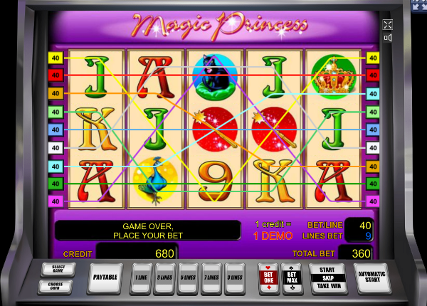Игровой аппарат Magic Princess - в казино Икс шикарные выигрыши может получить каждый